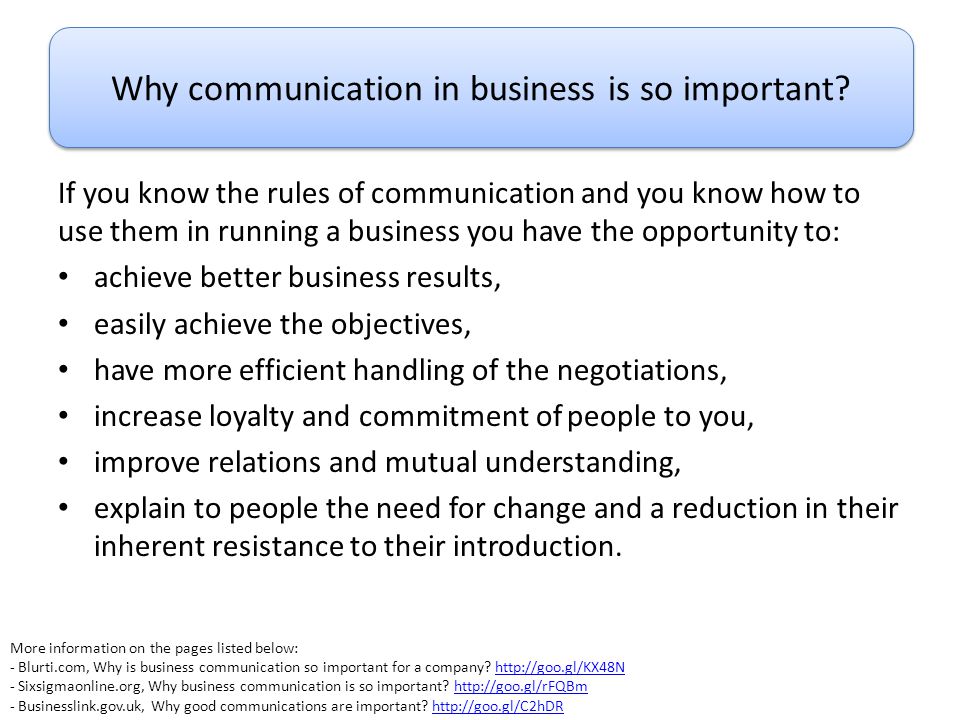 Why effective communication is important in